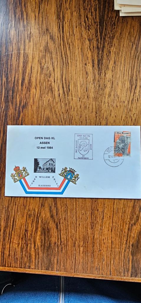 Envelop Open Dag J.W.F. Kazerne Assen - 12 mei 1984, Verzenden, Envelop