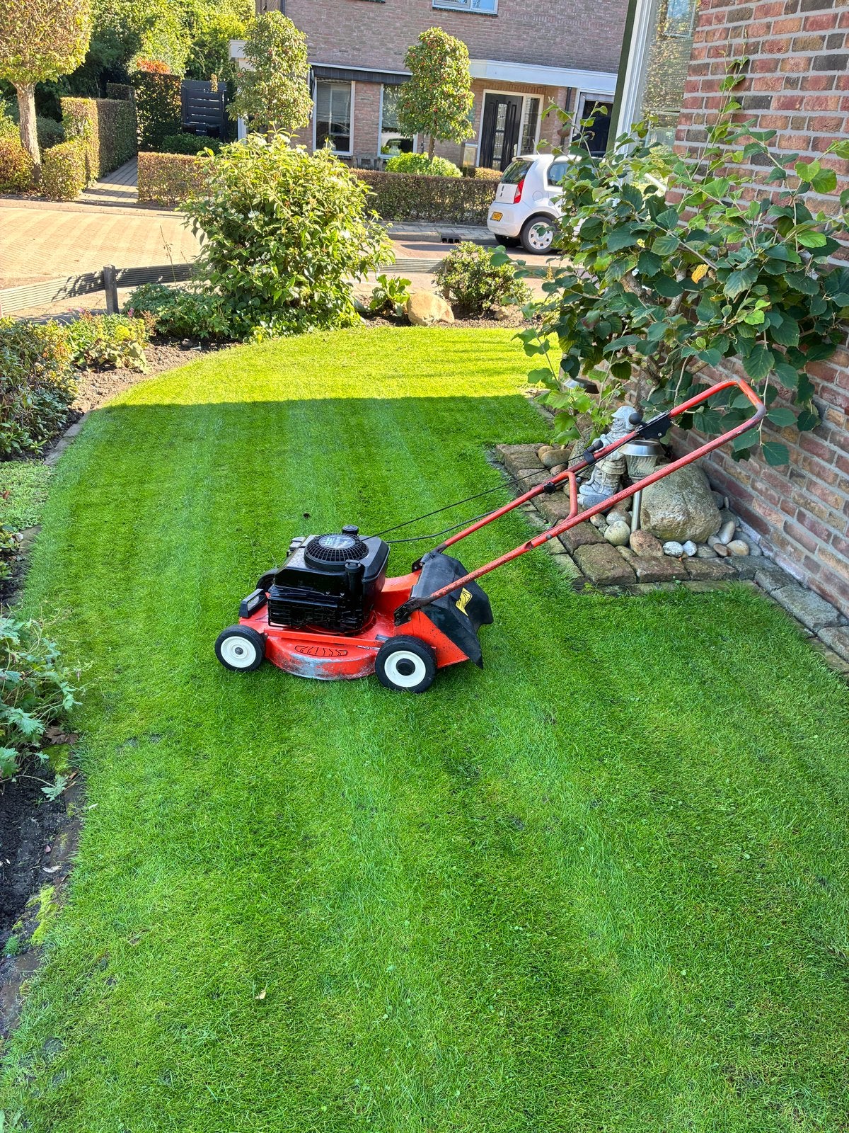 Sabo grasmaaier met Briggs&Stratton motor. Net niet gratis, Ophalen, Cirkelmaaier, Gebruikt, Benzine-grasmaaier