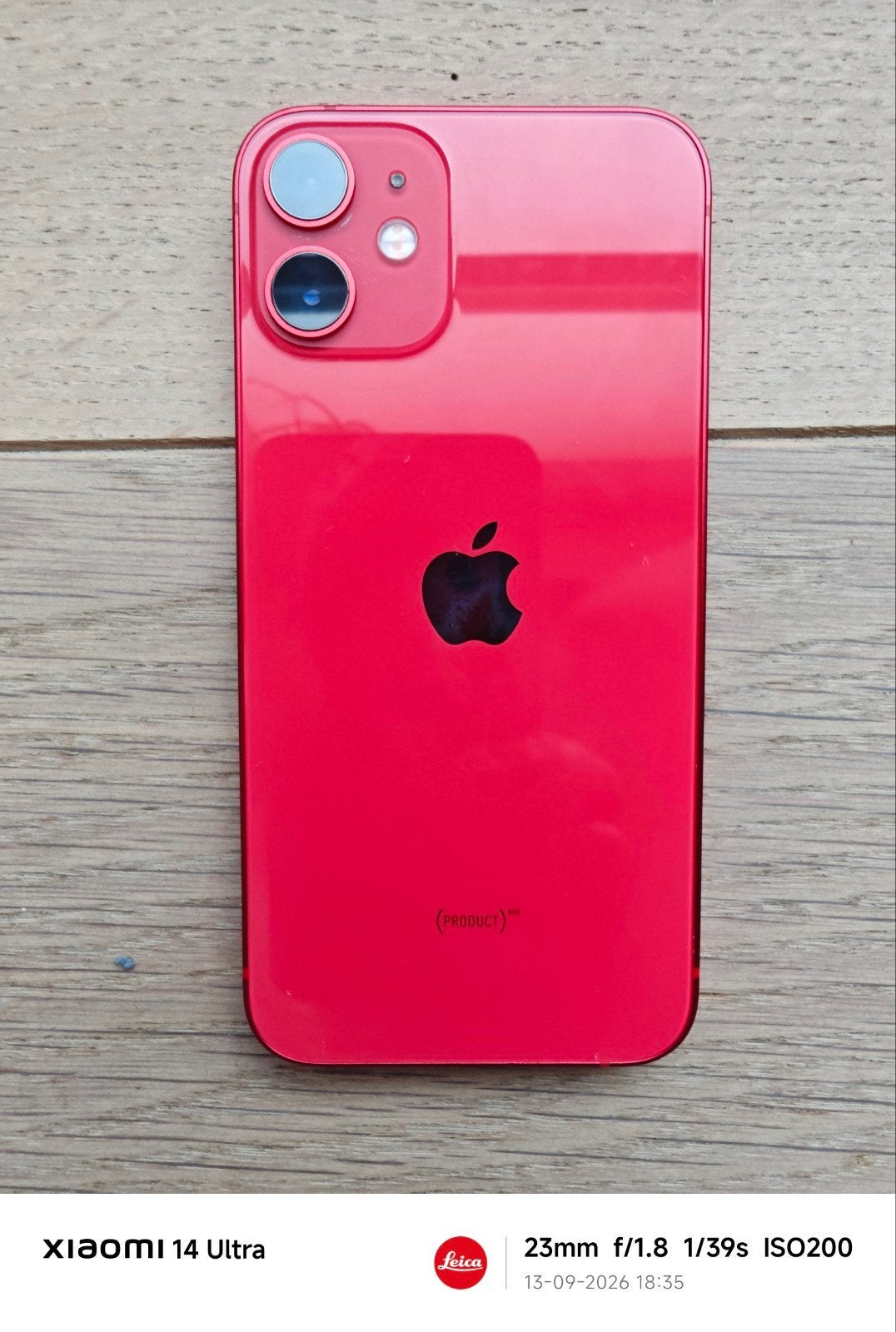 iPhone 12 mini Product Red - Zo goed als nieuw, Telecommunicatie, 256 GB, 86 %, IPhone 12 Mini, Ophalen of Verzenden