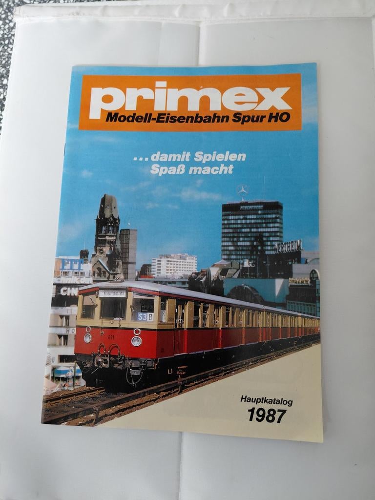 Primex Modell-Eisenbahn Spur HO Hauptkatalog 1987, Ophalen of Verzenden, Gelijkstroom of Wisselstroom, Boek, Tijdschrift of Catalogus