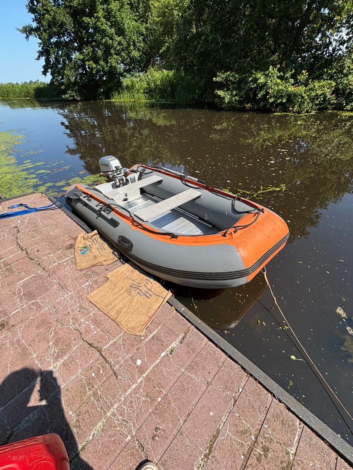 Een mooi boot met een 5 pk honda, Watersport en Boten, Ophalen, Zo goed als nieuw, Overige typen, Motorboot