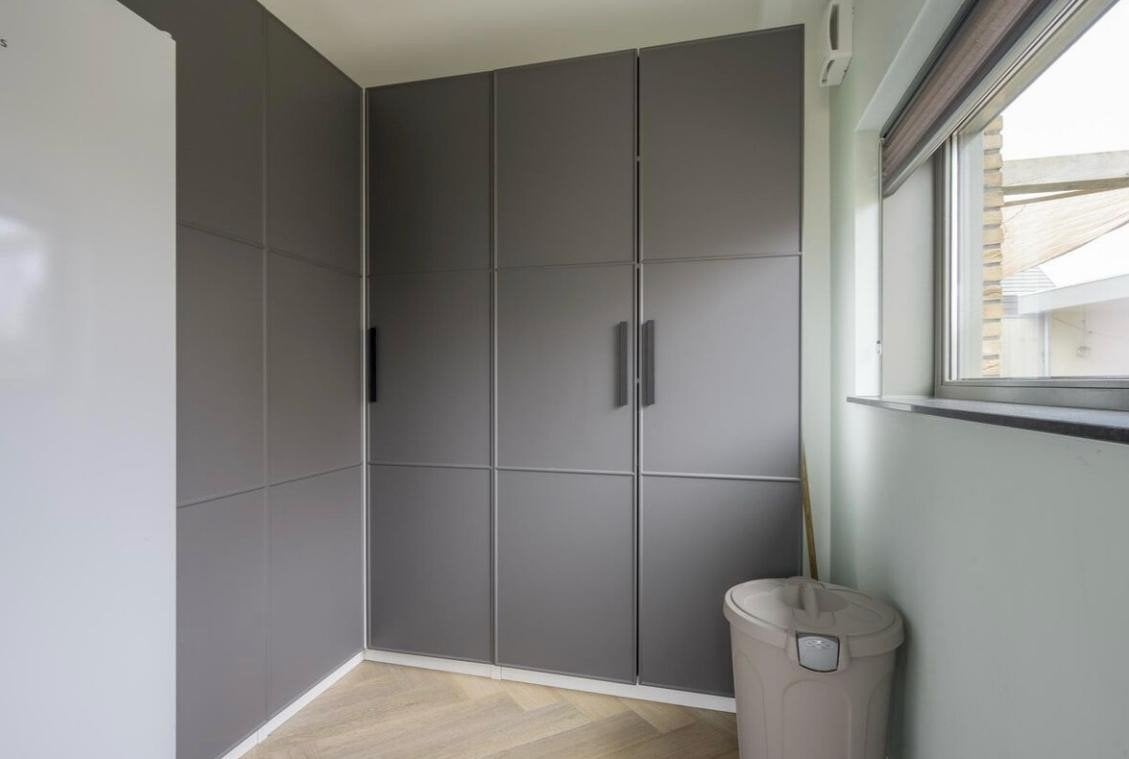 hoekkast ikea Pax met grijze deuren, Ophalen, Gebruikt, 200 cm of meer, 200 cm of meer