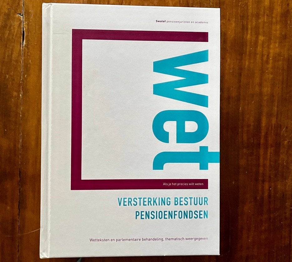 Wet Bestuur Pensioenfondsen, Ophalen of Verzenden, Zo goed als nieuw