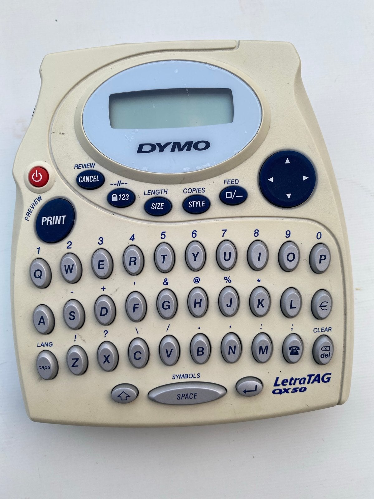 Dymo LetraTag QX50 Labelprinter - Handig en Compact, Computers en Software, Labelprinters, Ophalen of Verzenden, Gebruikt, Qwerty