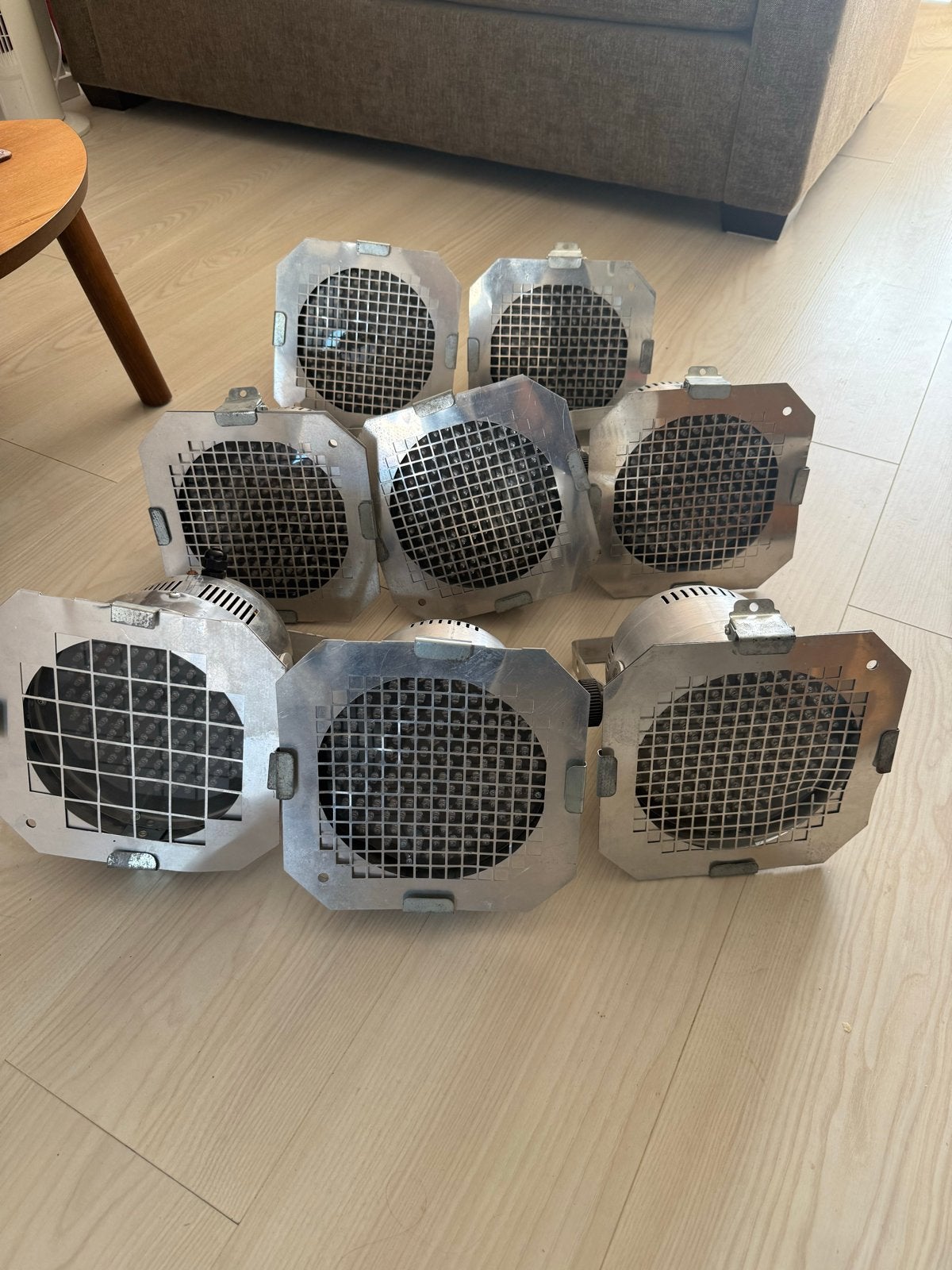 Showtec Parren - Set van 8 DMX-gestuurde lampen, Ophalen, Gebruikt, Licht, Kleur