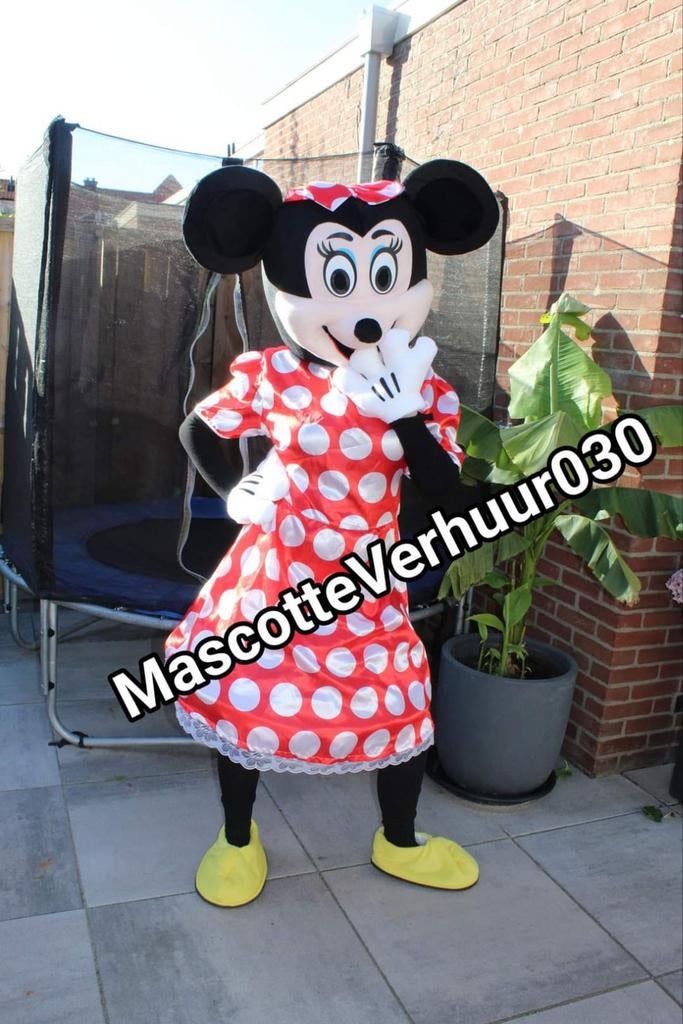 Minnie huren mascotte pop pak acteur op locatie, Ophalen