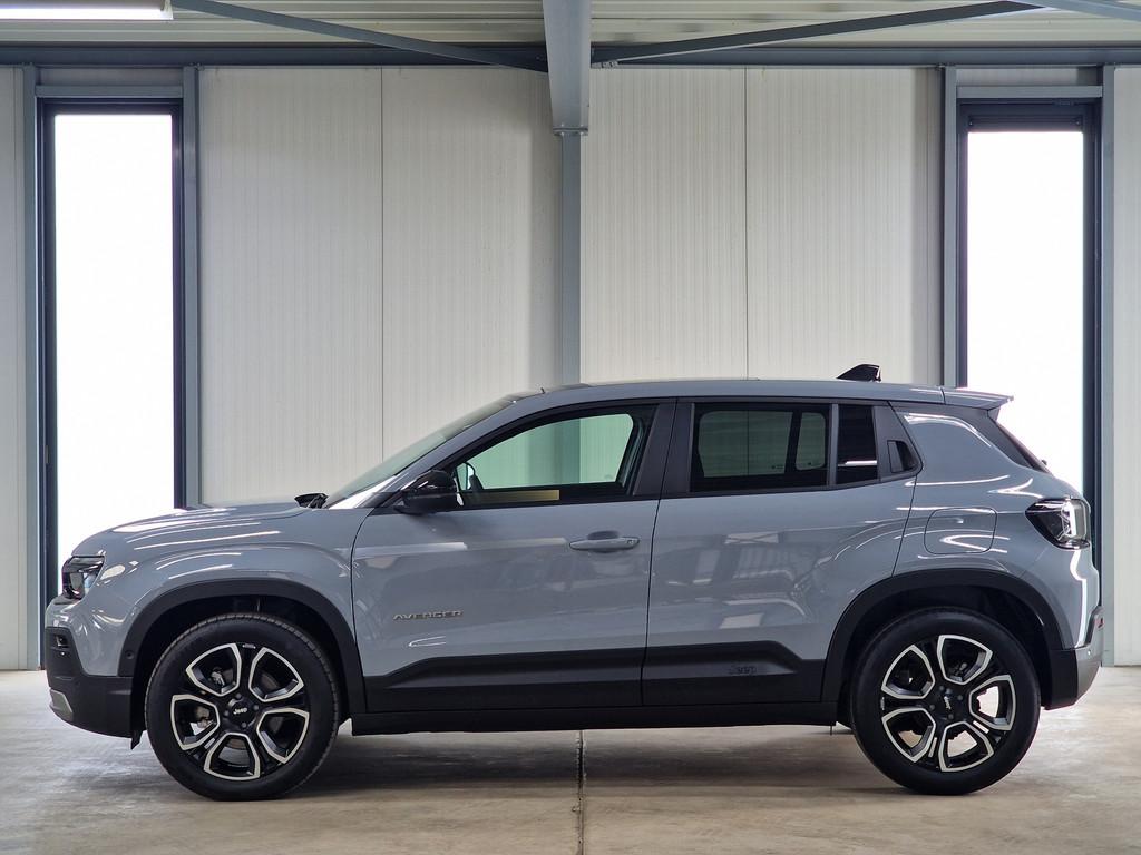 Jeep Avenger 1.2 e-Hybrid Summit 110pk | Leder & Winter pack, Auto's, Jeep, Zwart, 1199 cc, Leder, Bedrijf