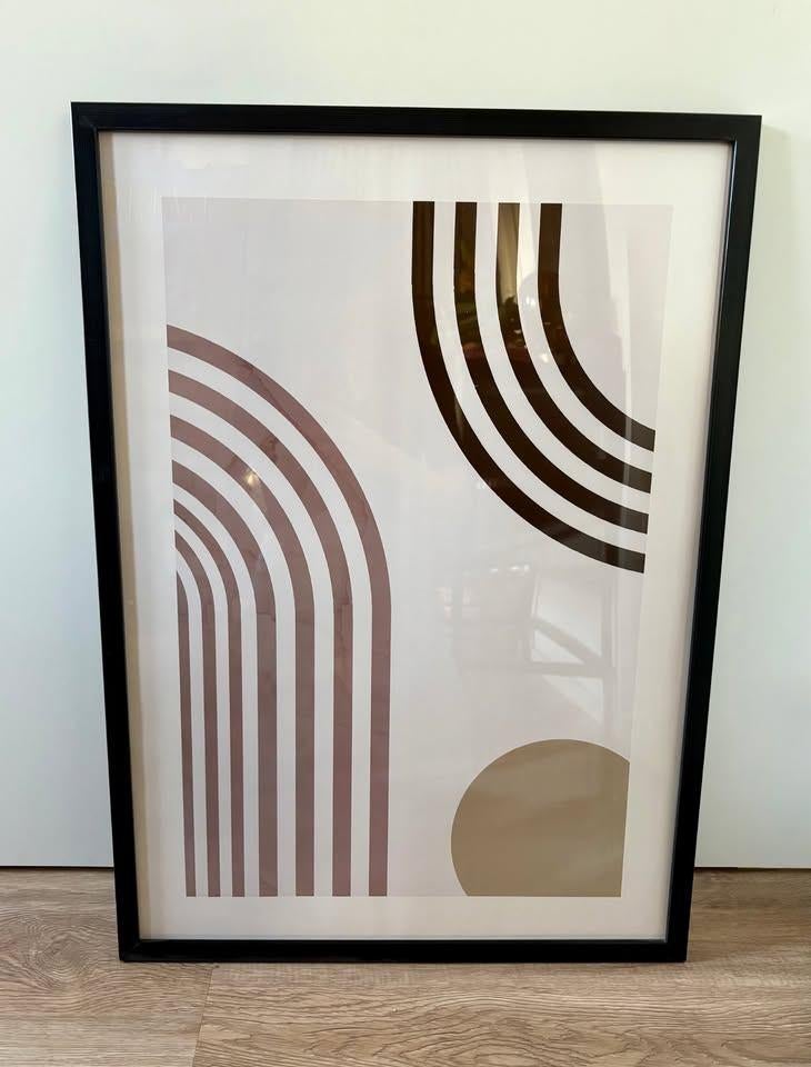 Poster with black frame - 50x70, Verzamelen, Rechthoekig Staand, Met lijst, Ophalen of Verzenden, Zo goed als nieuw
