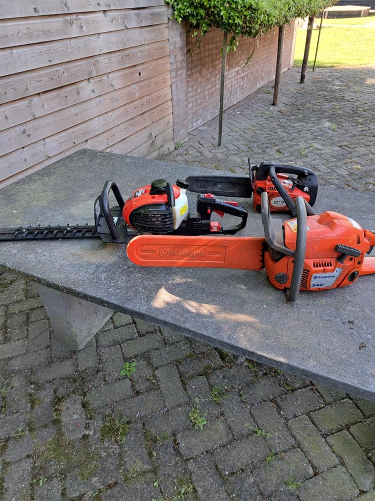 Kettingzagen benzine, Ophalen of Verzenden, Gebruikt, Boomzaag