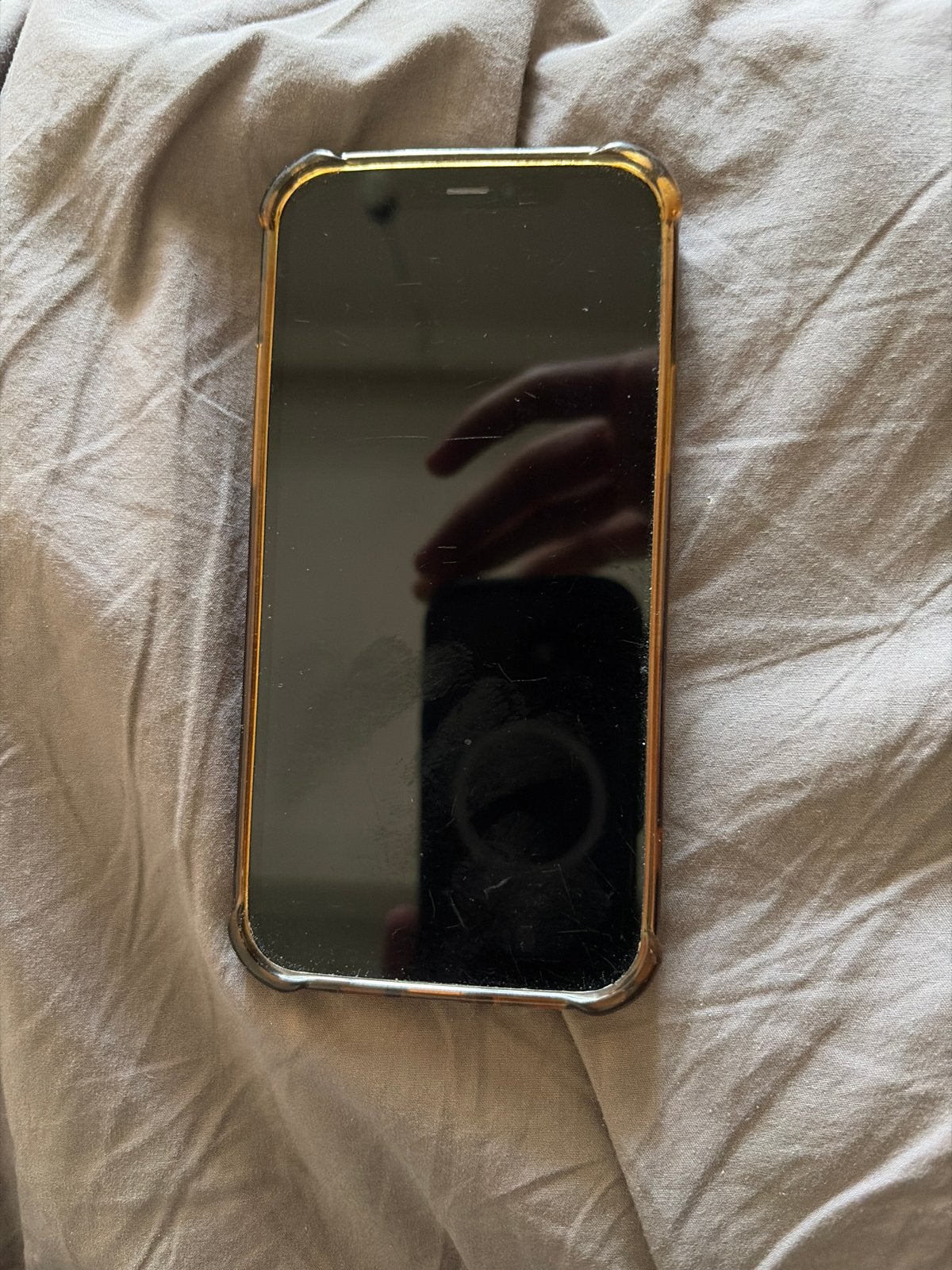 iPhone 12 Zwart - Achterkant beschadigd, Zwart, Ophalen of Verzenden, Zonder simlock, Niet werkend