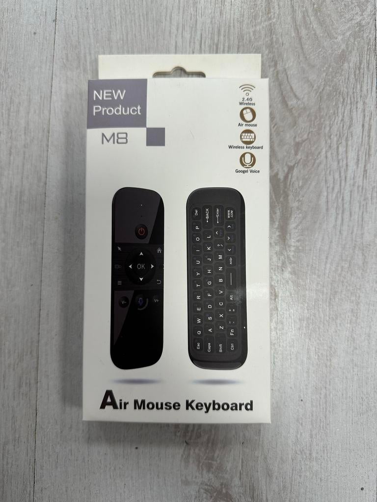 M8 Air Mouse - Draadloze Afstandsbediening met Toetsenbord, Computers en Software, Toetsenbord en muis-set, Nieuw, Ophalen of Verzenden