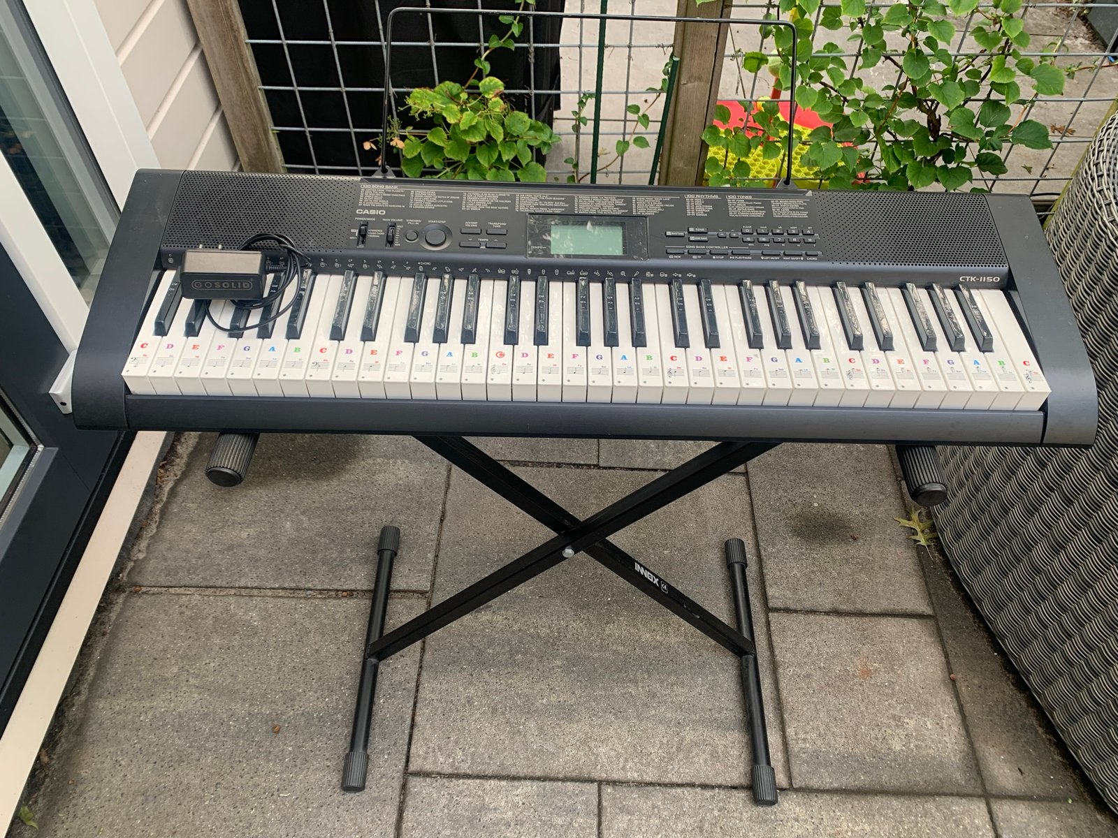 Casio CTK-1150 Keyboard met standaard, Ophalen, Casio, Met standaard, 61 toetsen