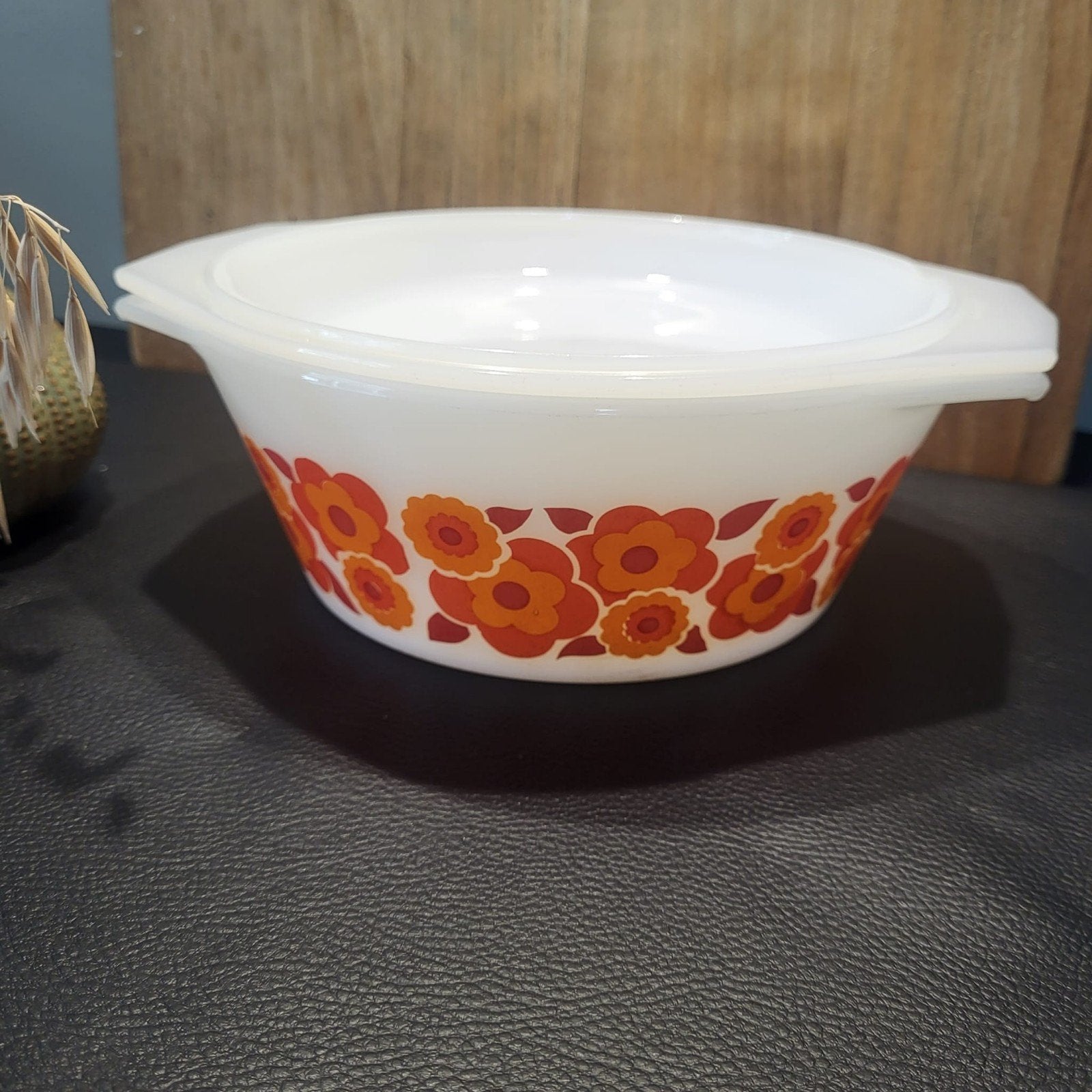 Vintage Arcopal Lotus Ovenschaal met Deksel - Ø20 cm, Ophalen of Verzenden