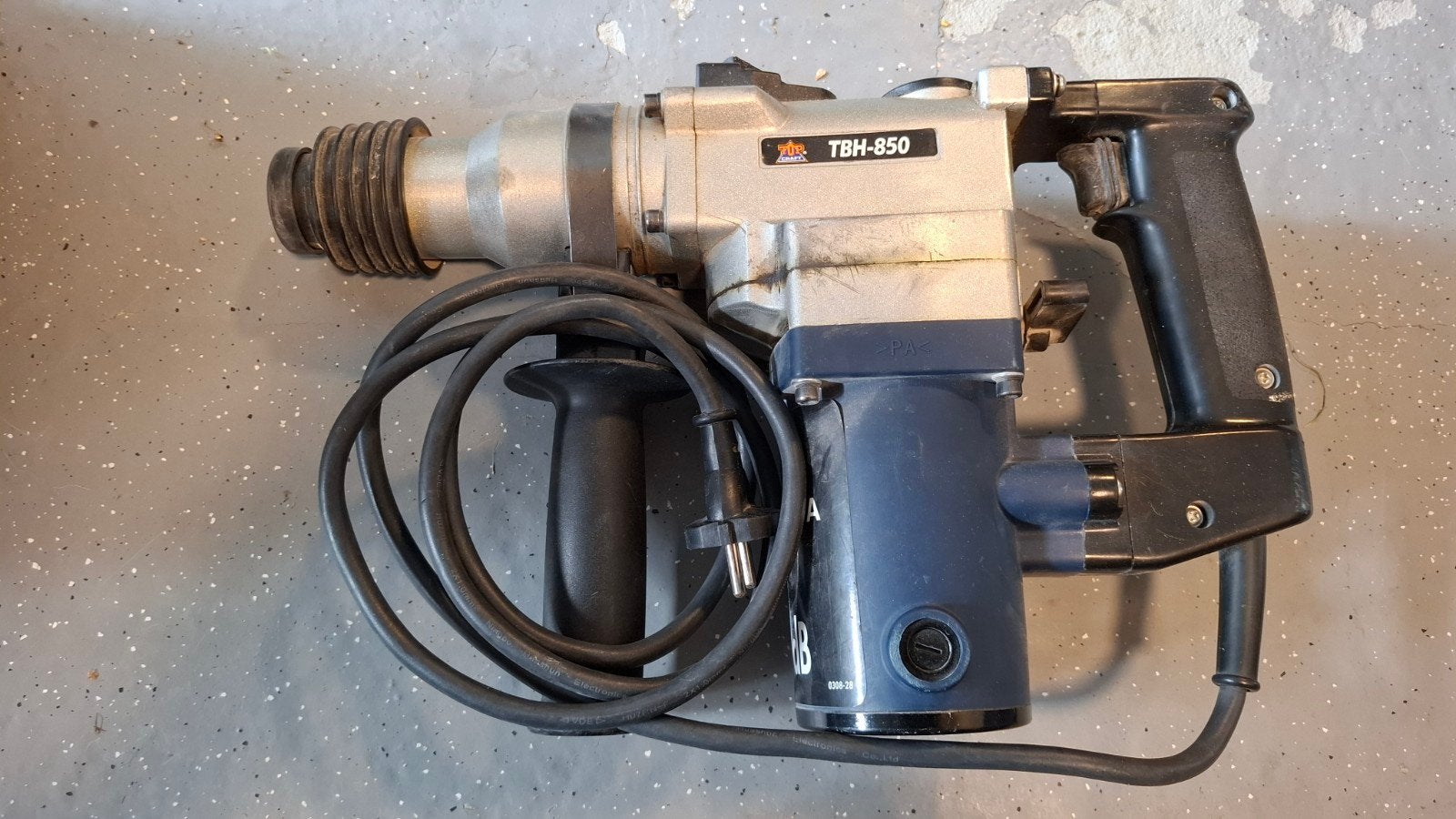Topcraft TBH-850 met diverse boren, Boor- en/of Breekhamer, Ophalen of Verzenden, Klopboormechanisme, Gebruikt