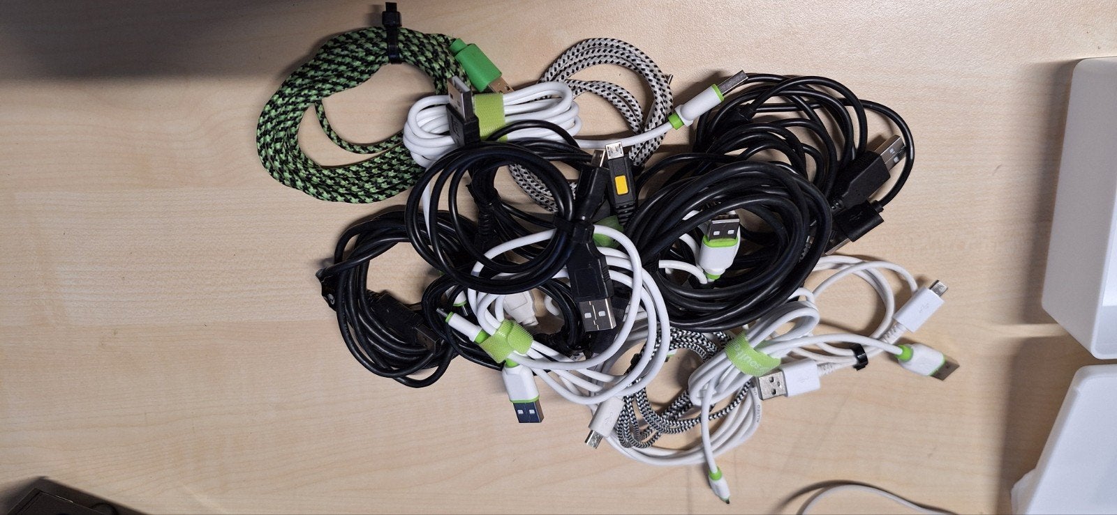 15x USB-A naar Micro USB kabels - Diverse soorten/lengtes, Ophalen of Verzenden, Gebruikt