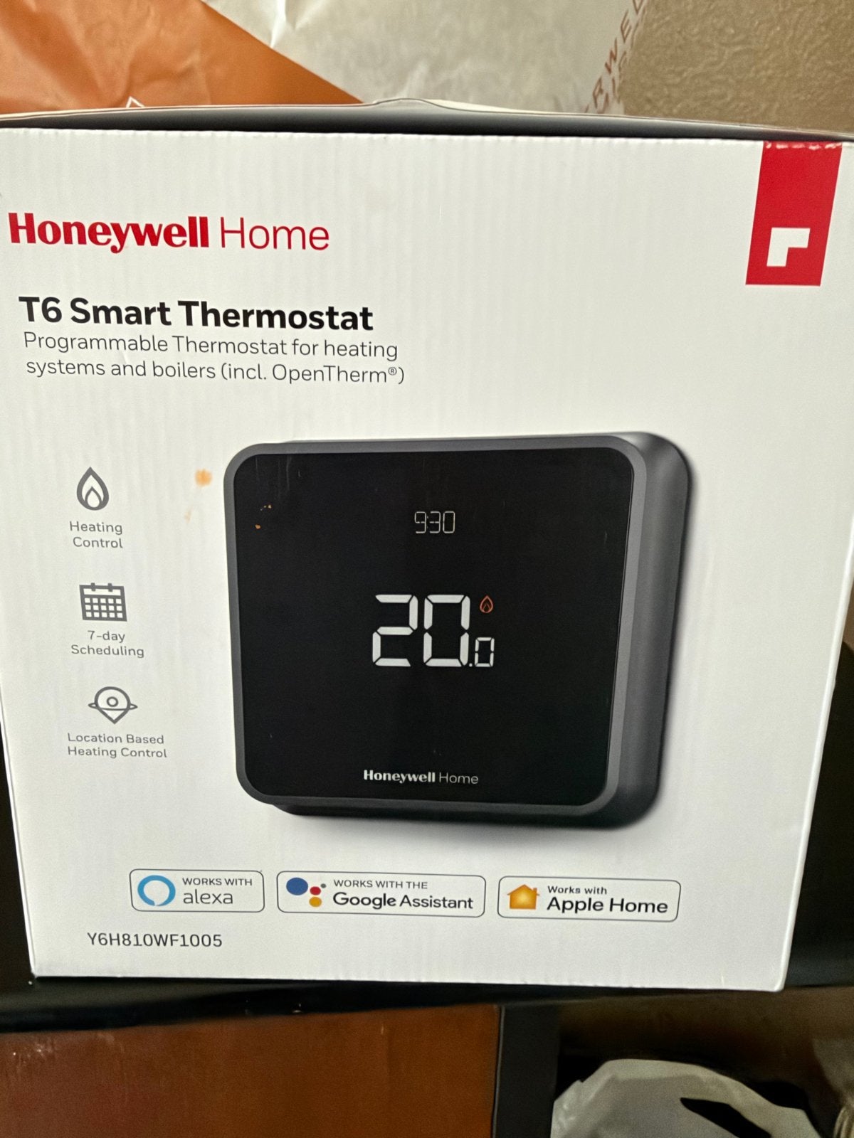 Honeywell T6 Smart Thermostaat (zonder ontvanger)