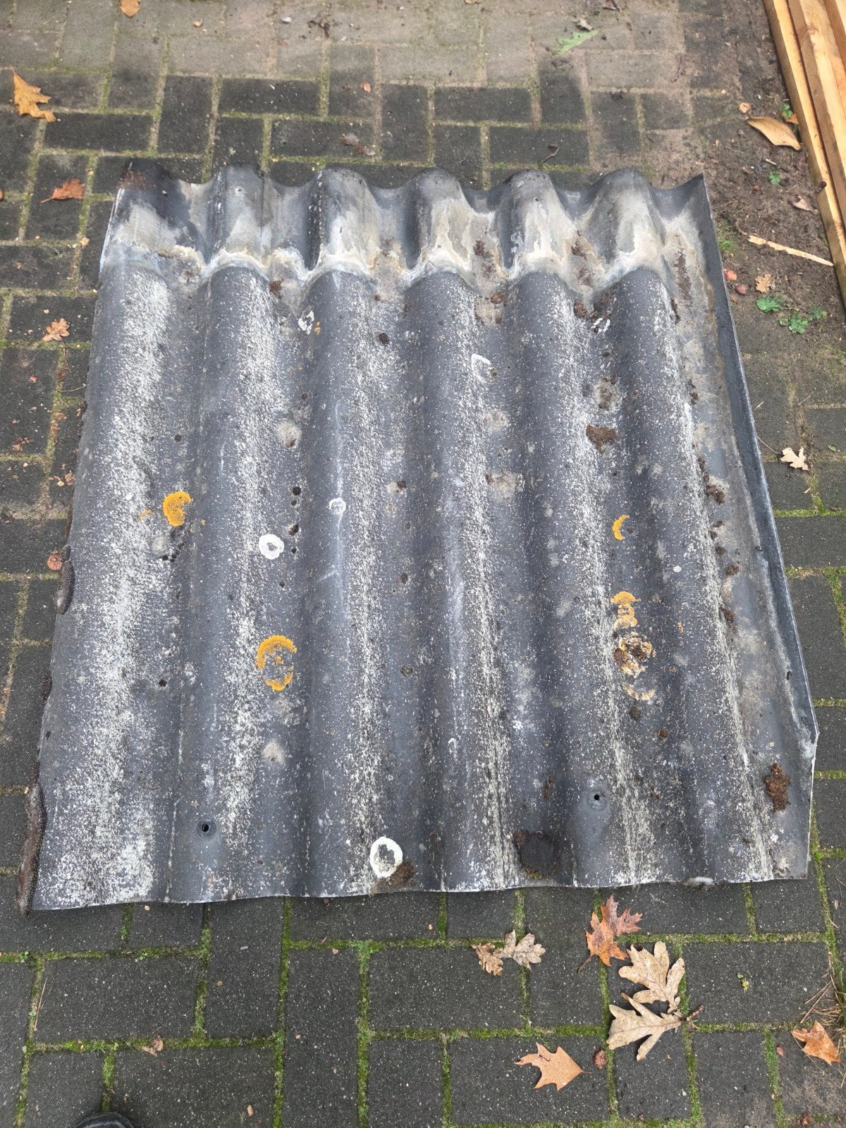 Gebruikte betonvezel golfplaat voor dakbedekking 20 x, Ophalen, Overige materialen, Gebruikt, Minder dan 5 m²