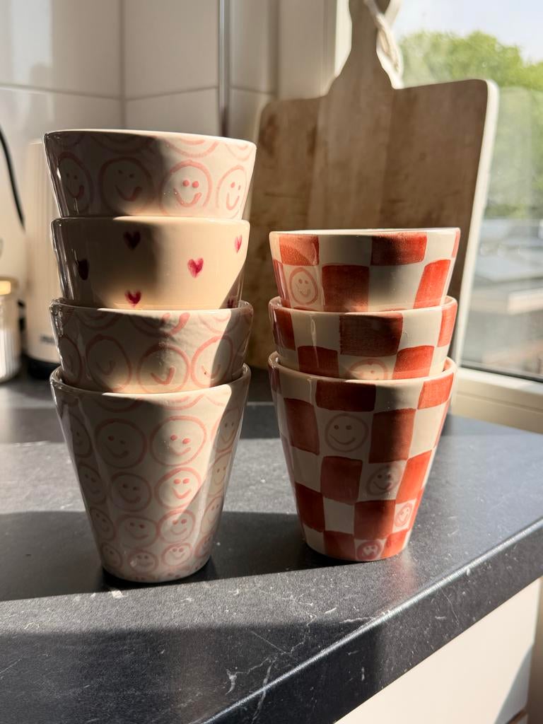 Sissy-Boy kopjes - 6 stuks, alleen ophalen in Haarlem, Gebruikt, Keramiek, Ophalen of Verzenden, Overige stijlen