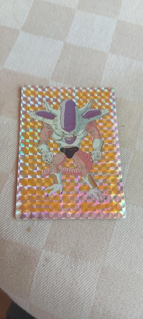 dragonball z kaart glitter card Frieza 3rd form, Ophalen of Verzenden, Gebruikt, Losse kaart