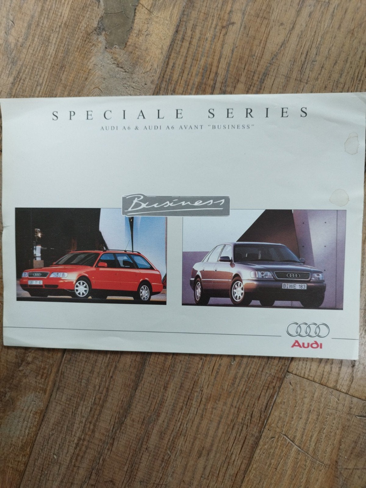 Audi A6 & A6 Avant "Business" Speciale Series folder 1996, Gelezen, Ophalen of Verzenden, Audi, Audi