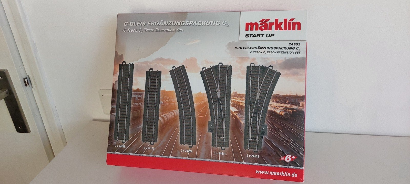 Marklin C Rails Pakket 24902, Hobby en Vrije tijd, Modeltreinen | H0, Wisselstroom, Gebruikt, Rails, Ophalen of Verzenden