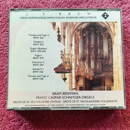 Bach - Orgelwerken - Beekman & Franz Caspar Schnitger - 2CD, Ophalen of Verzenden, Barok, Gebruikt, Met libretto