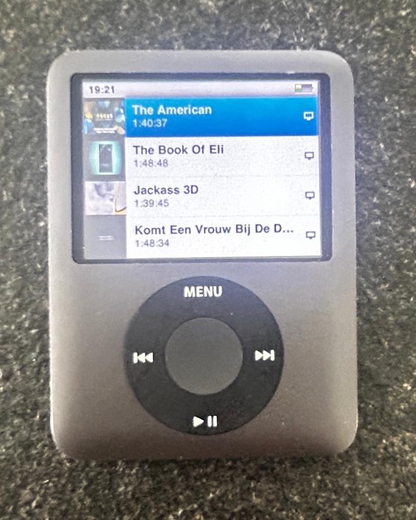 Ipod Nano 3e Gen 8Gb, Zwart. Werkend en compleet met extra’s, Gebruikt, Zwart, Ophalen of Verzenden, Nano