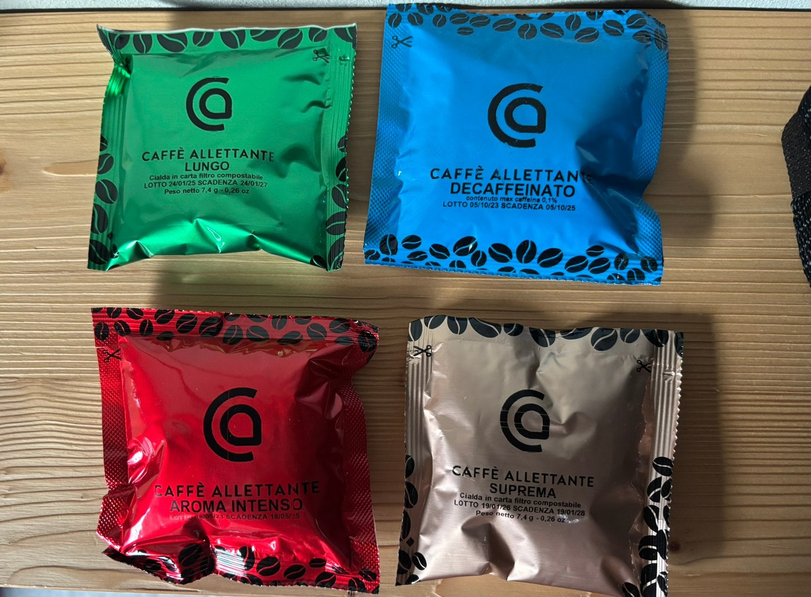Koffiepads Allettante 30 stuks, Verzenden