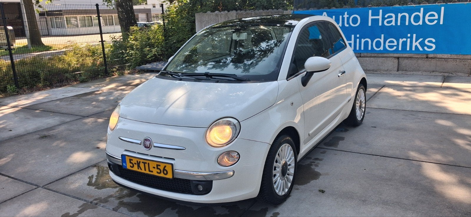 Fiat 500 1.2 C 2012 Wit (( nw apk tot 8-2027 )), Auto's, Voorwielaandrijving, Dealer onderhouden, Stof, 1242 cc