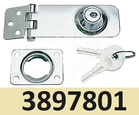 3897801 RVS Scharnierslot 105x30mm. € 17,95, Watersport en Boten, Ophalen of Verzenden, Nieuw, Overige typen