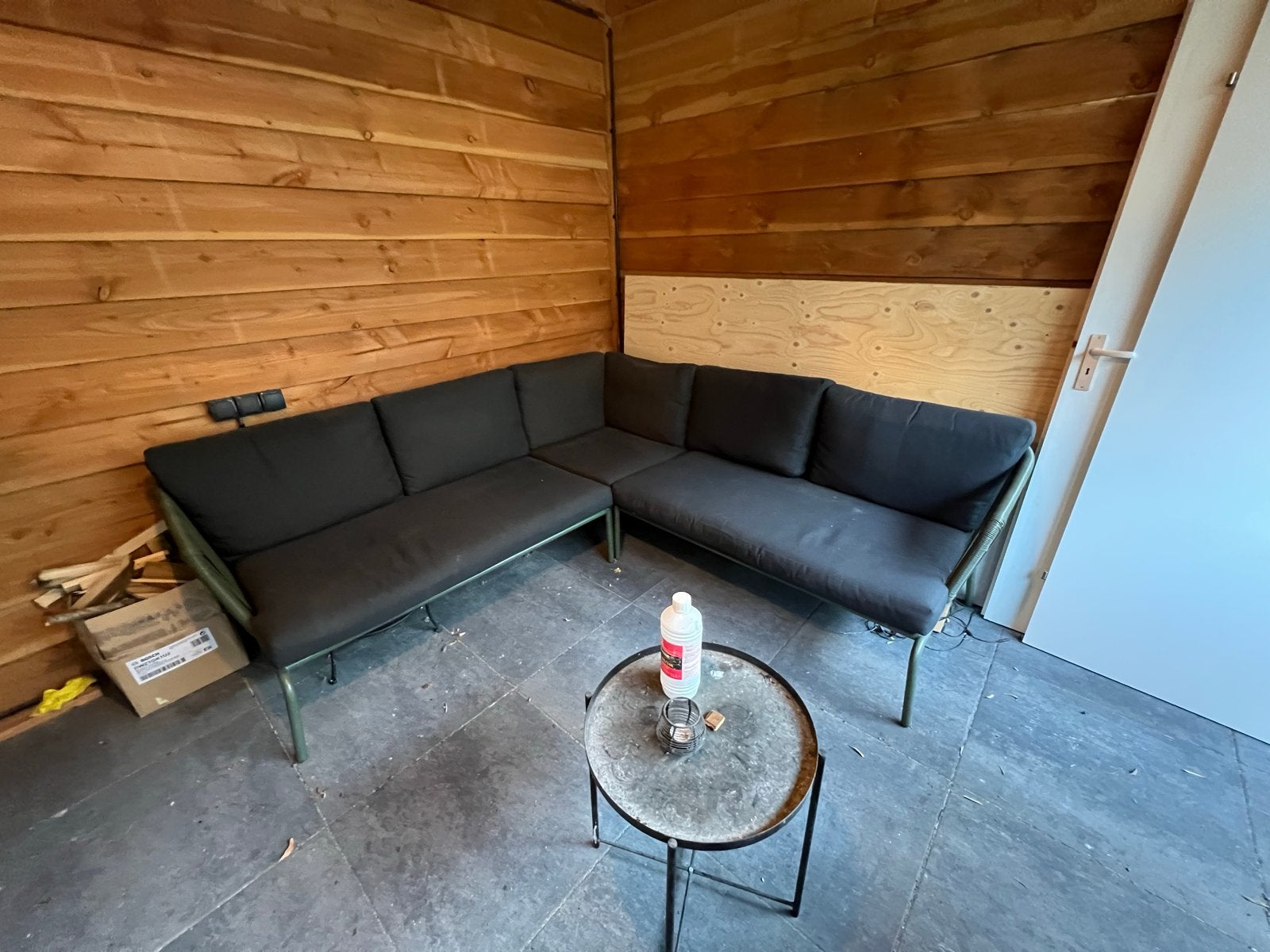Loungeset tuinbank, Tuin en Terras, Ophalen, Zo goed als nieuw, Loungeset, Bank