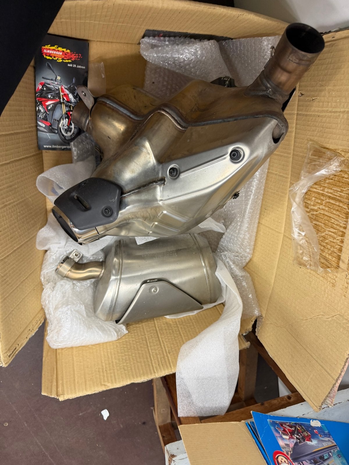 Originele BMW C600 / C650 Sportuitlaat Dubbele Demper OEM, Ophalen of Verzenden, Gebruikt