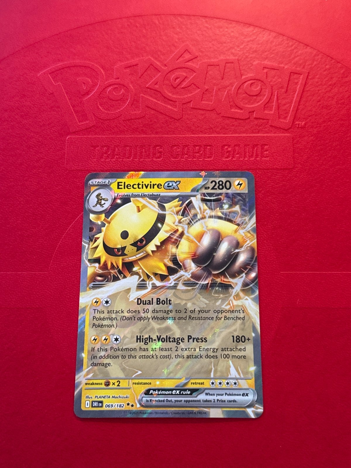 Electivire EX #069/182, Ophalen of Verzenden, Zo goed als nieuw, Losse kaart, Foil
