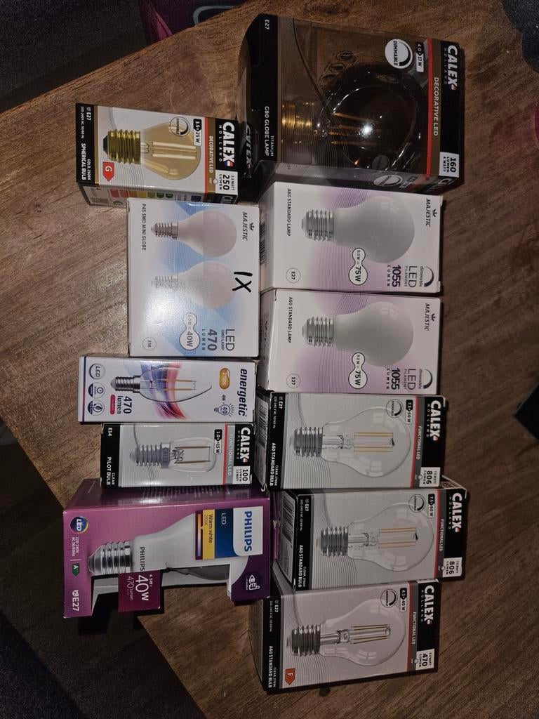 Partij nieuwe LED lampen / Calex decoratieve filament lampen, Ophalen of Verzenden, Nieuw
