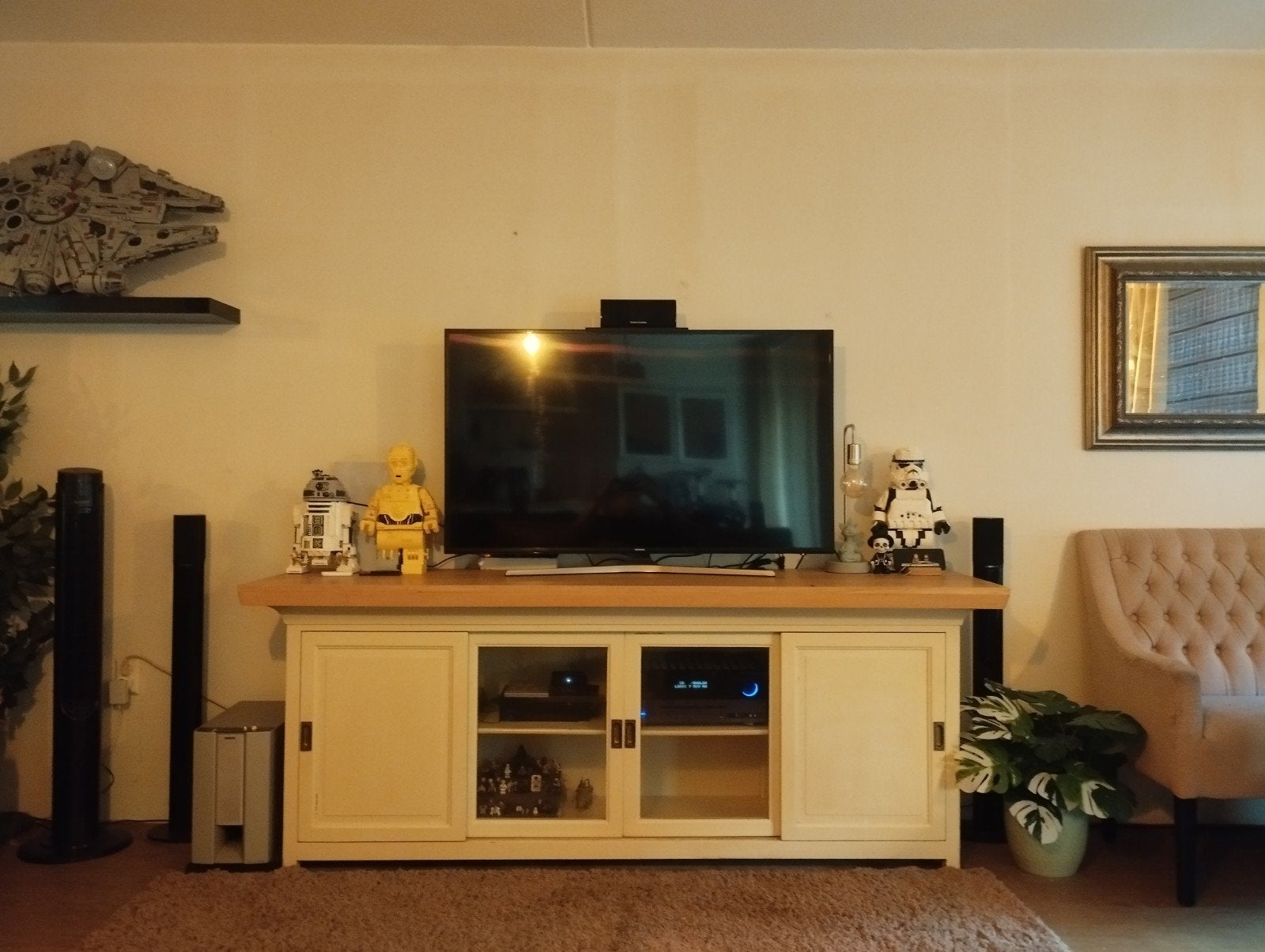 Prachtig TV-meubel / Dressoir, Ophalen, Gebruikt, 200 cm of meer, Eikenhout