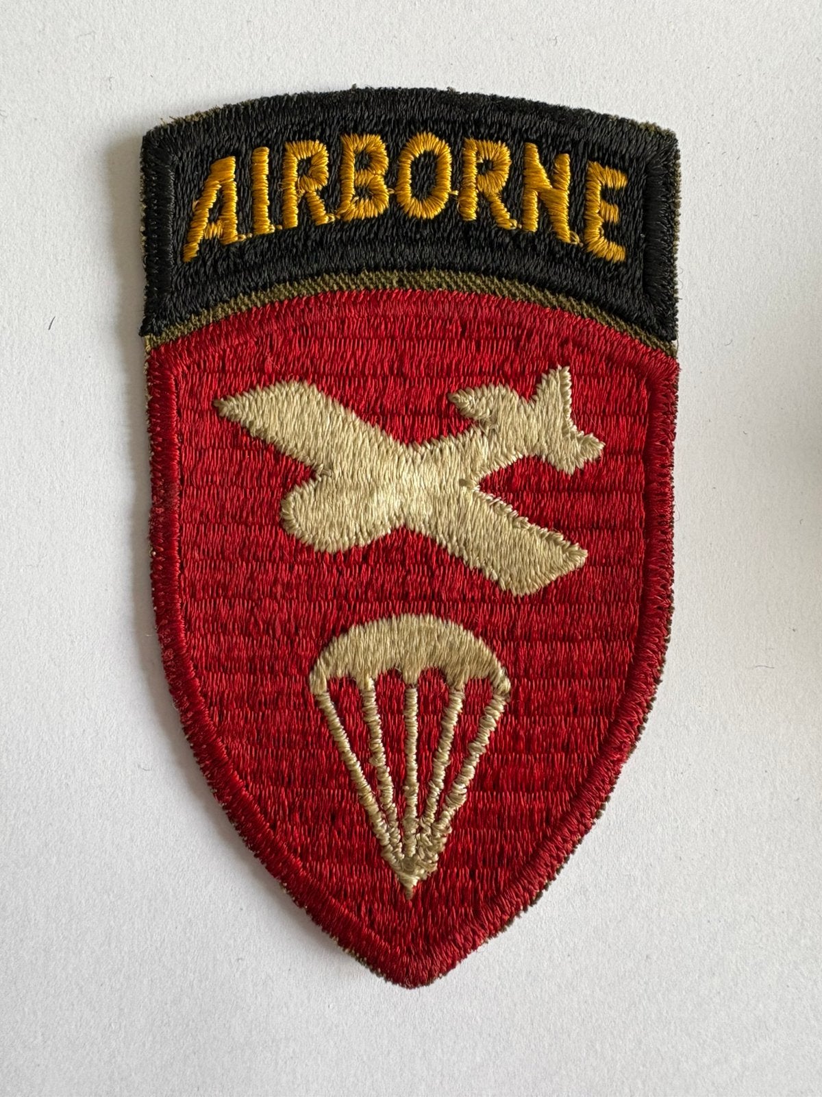 WW II US Army Airborne Command patch, Verzamelen, Ophalen of Verzenden, Amerika, Embleem of Badge