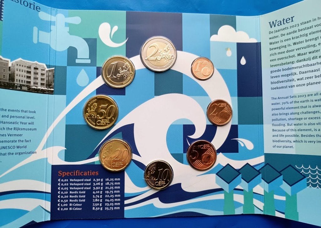 Jaarset Nederland 2023 BU-kwaliteit, Verzenden, Koningin Beatrix, Euro's, Setje