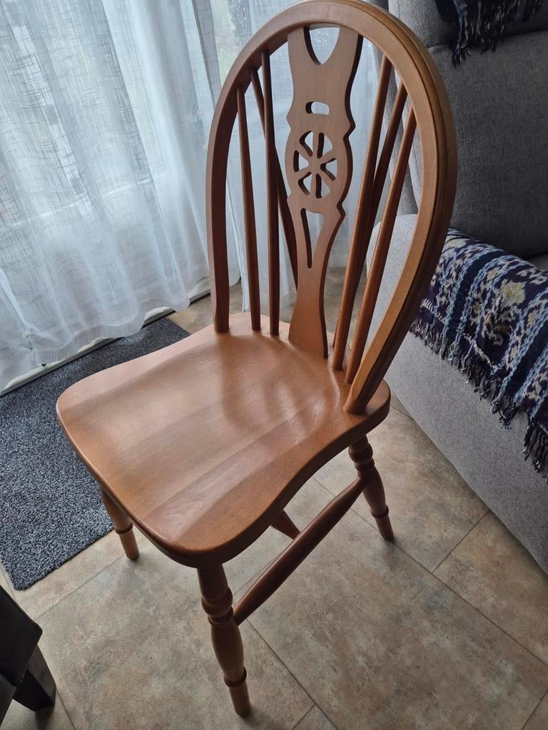 4 Vintage Windsor eetkamerstoelen, Ophalen