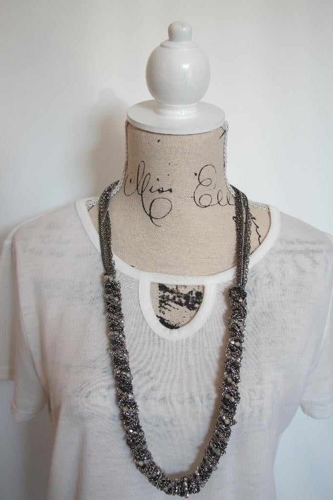 Chunky chain necklace, Ophalen of Verzenden, Nieuw, Zilver, Overige materialen