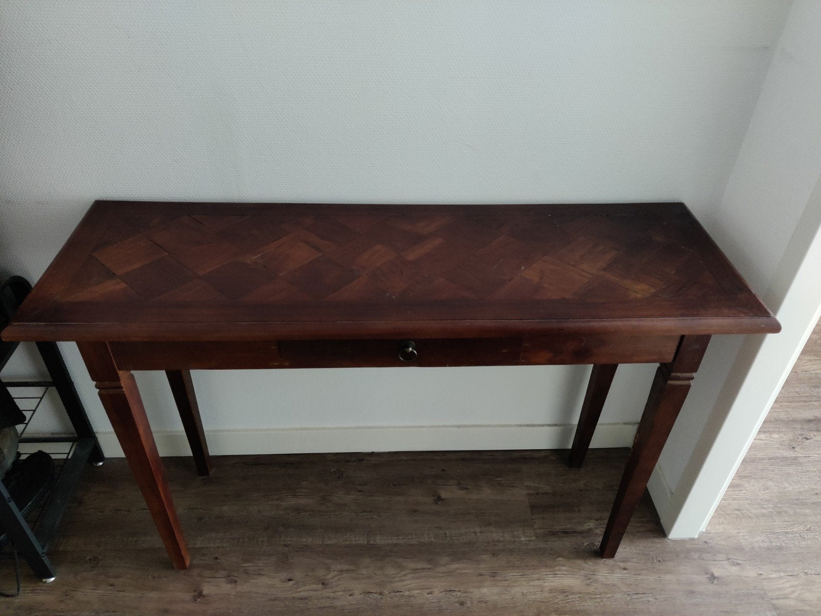 Hardhouten sidetable bijzettafel dressoir, Ophalen, 100 tot 150 cm, Zo goed als nieuw, 25 tot 50 cm