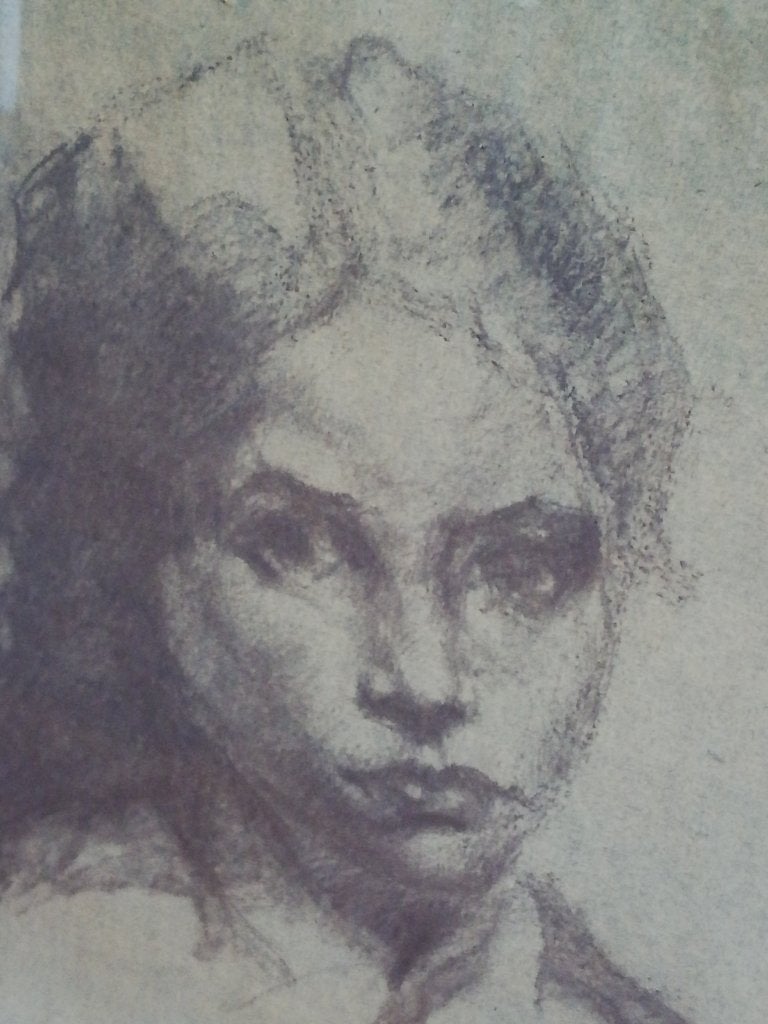 Portret van dame door Ignace Kennis prachtig ingelijst 61x53, Antiek en Kunst, Kunst | Schilderijen | Klassiek, Ophalen, Bijzondere lijst
