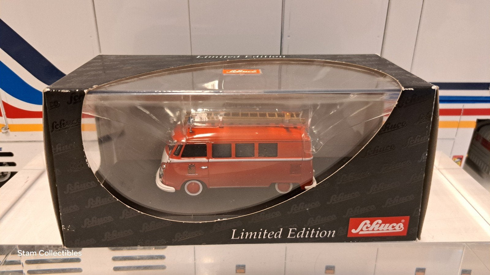 Schuco Volkswagen VW T1 Brandweer Langedijk, Auto, Ophalen of Verzenden, Zo goed als nieuw, Schuco