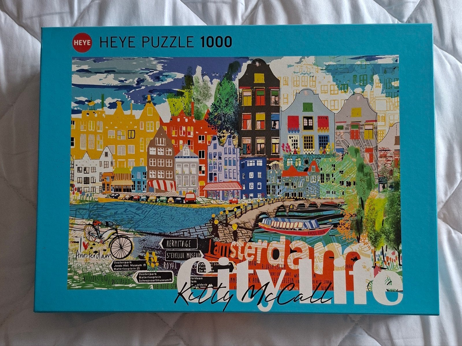 Legpuzzel Heye - I love Amsterdam- 1.000 stukjes, Ophalen of Verzenden, 500 t/m 1500 stukjes, Zo goed als nieuw