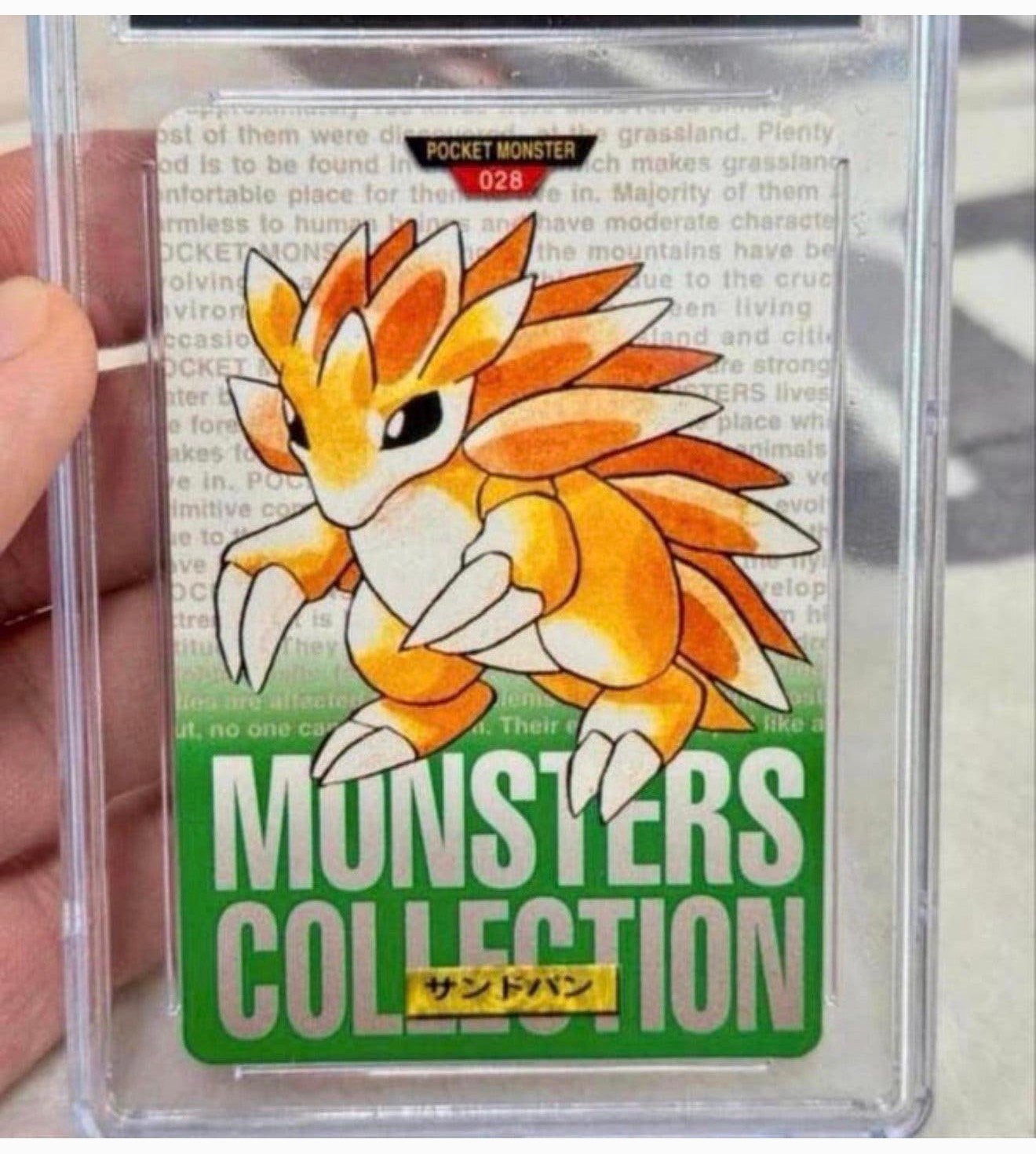 1996 Pokemon Sandslash Bandai Japanese CGC-9.5 Zeldzaam !, Ophalen of Verzenden, Nieuw, Losse kaart, Foil