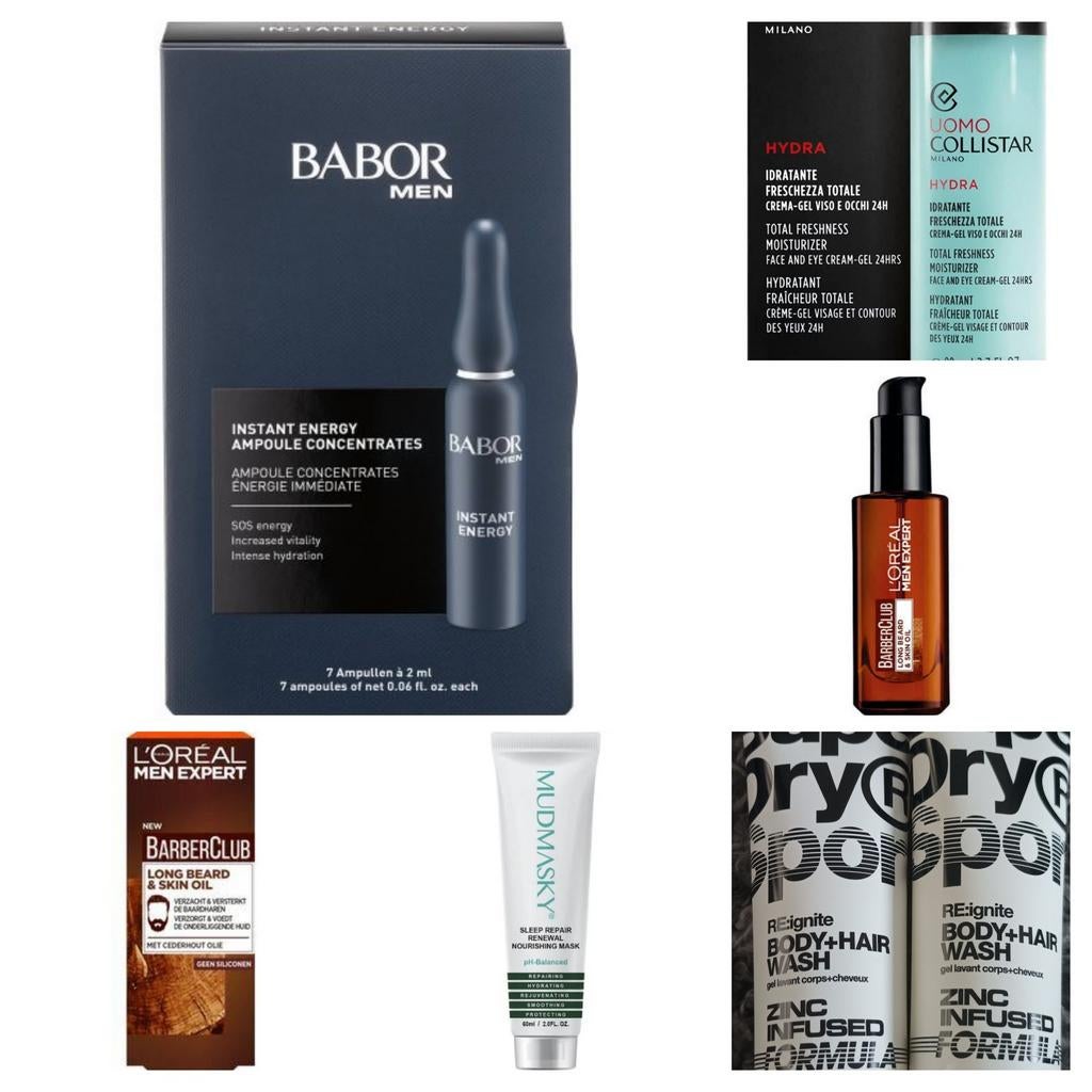 Luxe mannen verzorgings set twv ruim €300  bieden vanaf €45, Ophalen of Verzenden, Nieuw, Gehele gezicht, Overige typen
