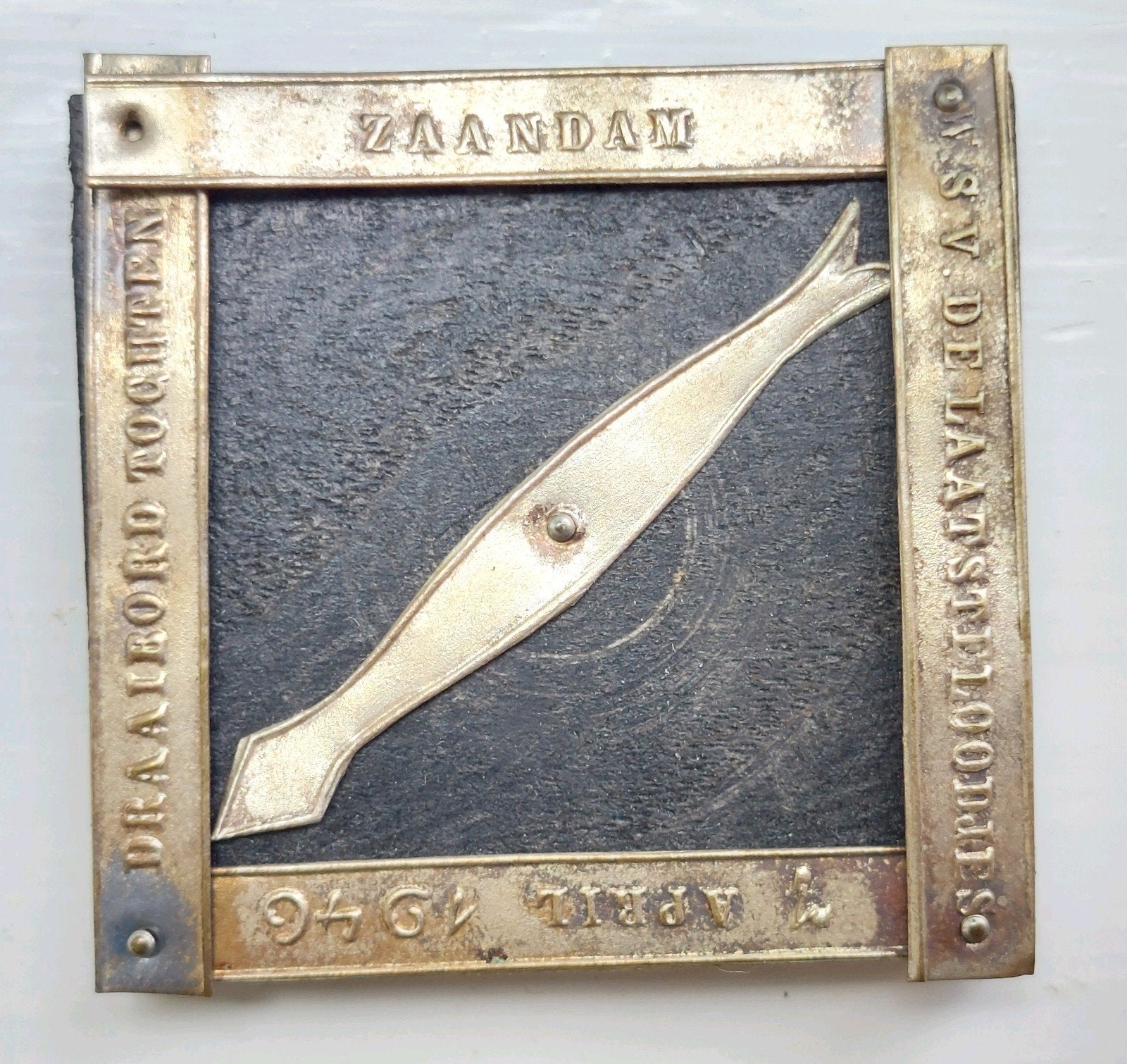 Zaandam uitzonderlijke tocht medaille 1946 / penning, Ophalen of Verzenden, Overige materialen, Nederland