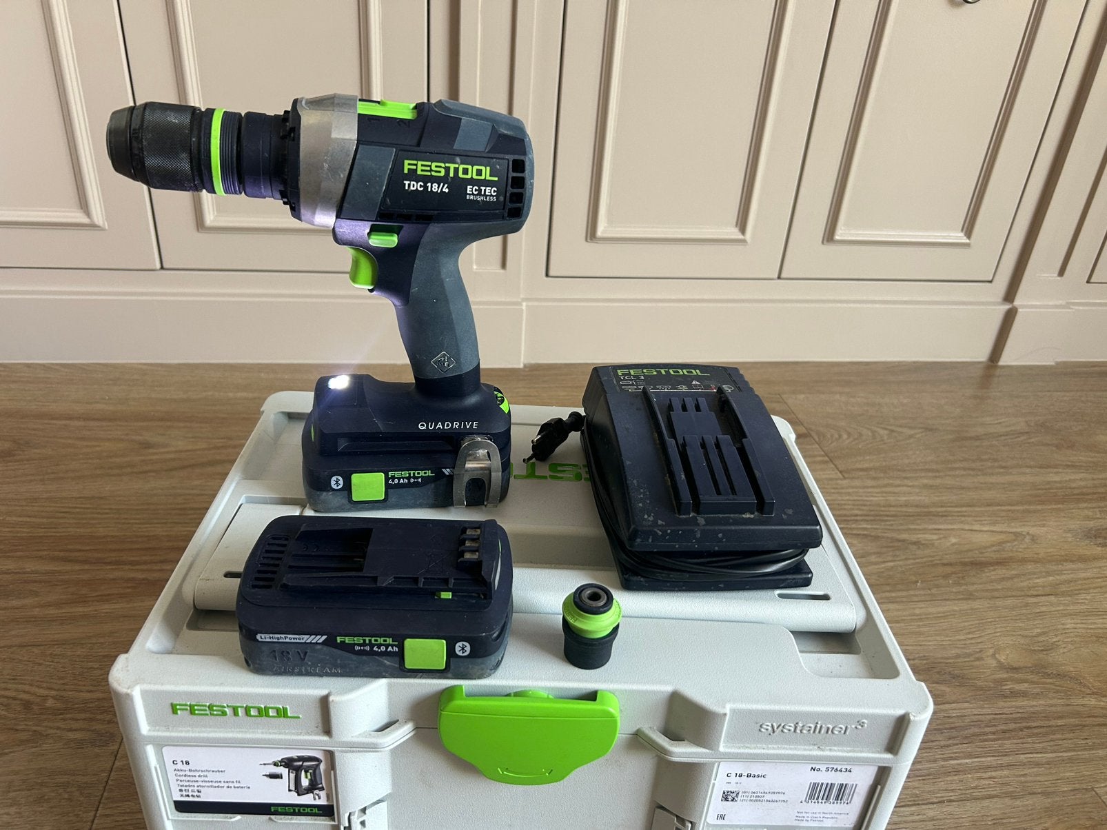 Festool TDC 18/4 Boormachine, Ophalen of Verzenden, Zo goed als nieuw, Boormachine