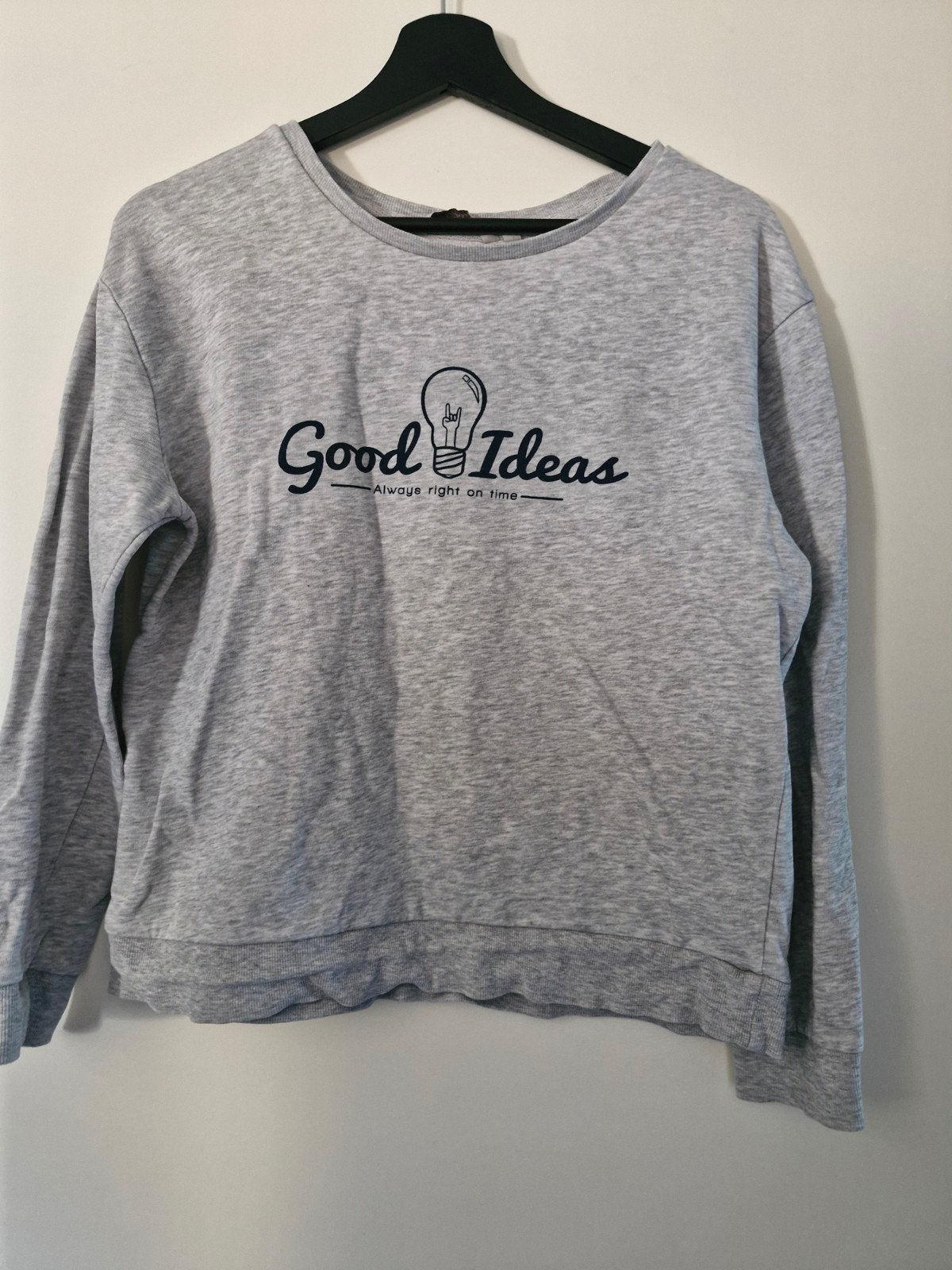 Grijze good idea trui maat s, Maat 38/40 (M), Onbekend, Ophalen of Verzenden, Zo goed als nieuw