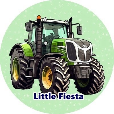 lf1109 icing frosting tractor 17cm eetbare taart print, Ophalen of Verzenden, Nieuw, Taarten, Versiering