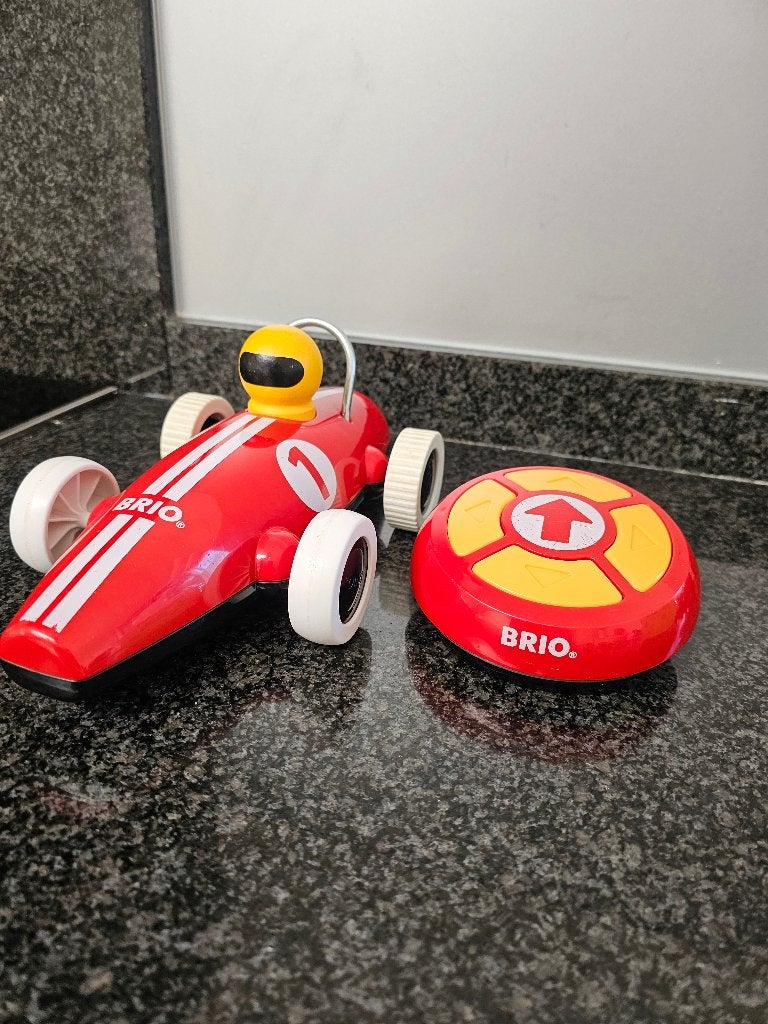 Brio afstandbestuurbare race auto, Ophalen, Gebruikt, Afstandsbediening